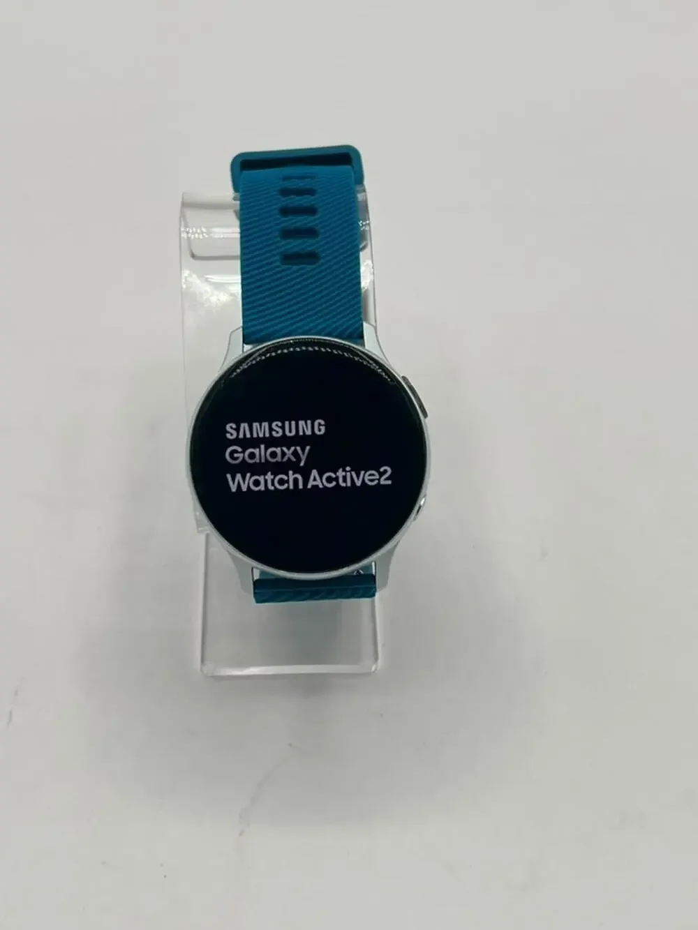 Samsung Galaxy Watch Active2 SM-R830 Silver Dial Blue Band 4gb Unblocked